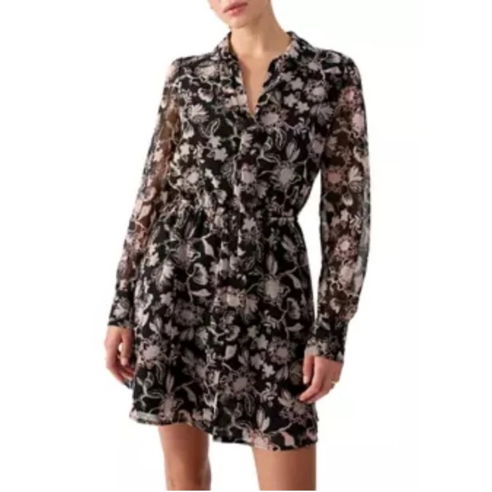 Sanctuary Black Floral Long Sleeve Dress